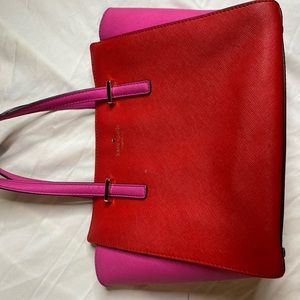 Pink and red Kate Spade bag